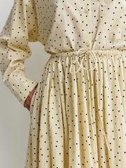 By Malene Birger White Pheo Polka Dot Midi Skirt - Image 4 of 6