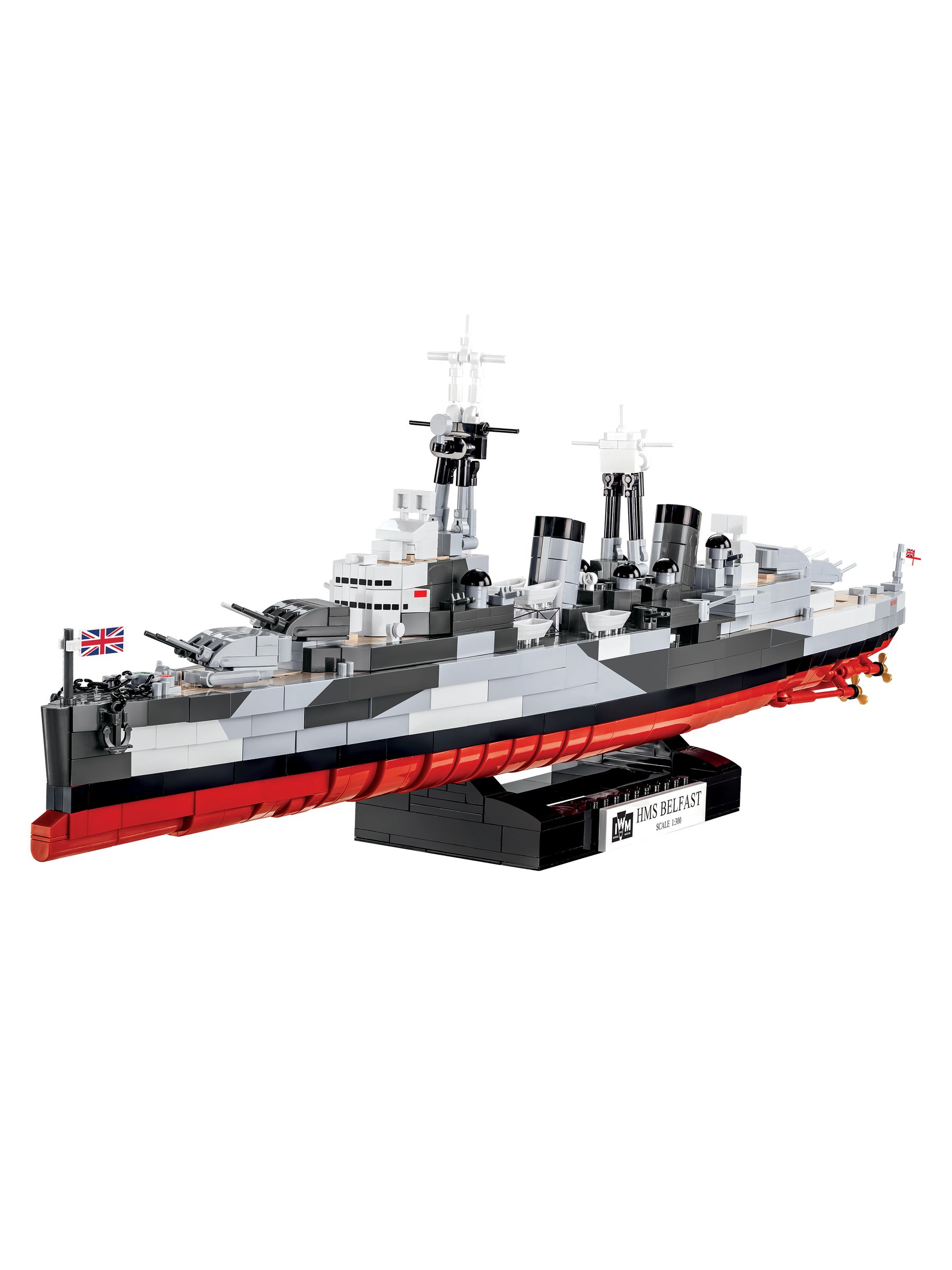 COBI-4844 WWII HMS Belfast IWM Model Building Bricks 1515Pcs - Image 8