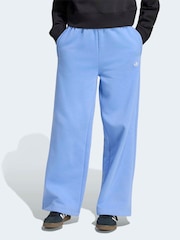 adidas Originals Blue Wide Leg Joggers - Image 1 of 6