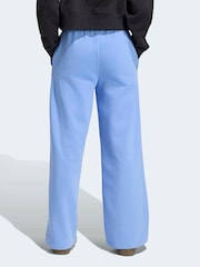 adidas Originals Blue Wide Leg Joggers - Image 2 of 6