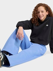 adidas Originals Blue Wide Leg Joggers - Image 3 of 6
