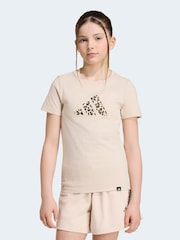 adidas Brown Animal T-Shirt - Image 1 of 6