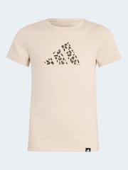 adidas Brown Animal T-Shirt - Image 6 of 6