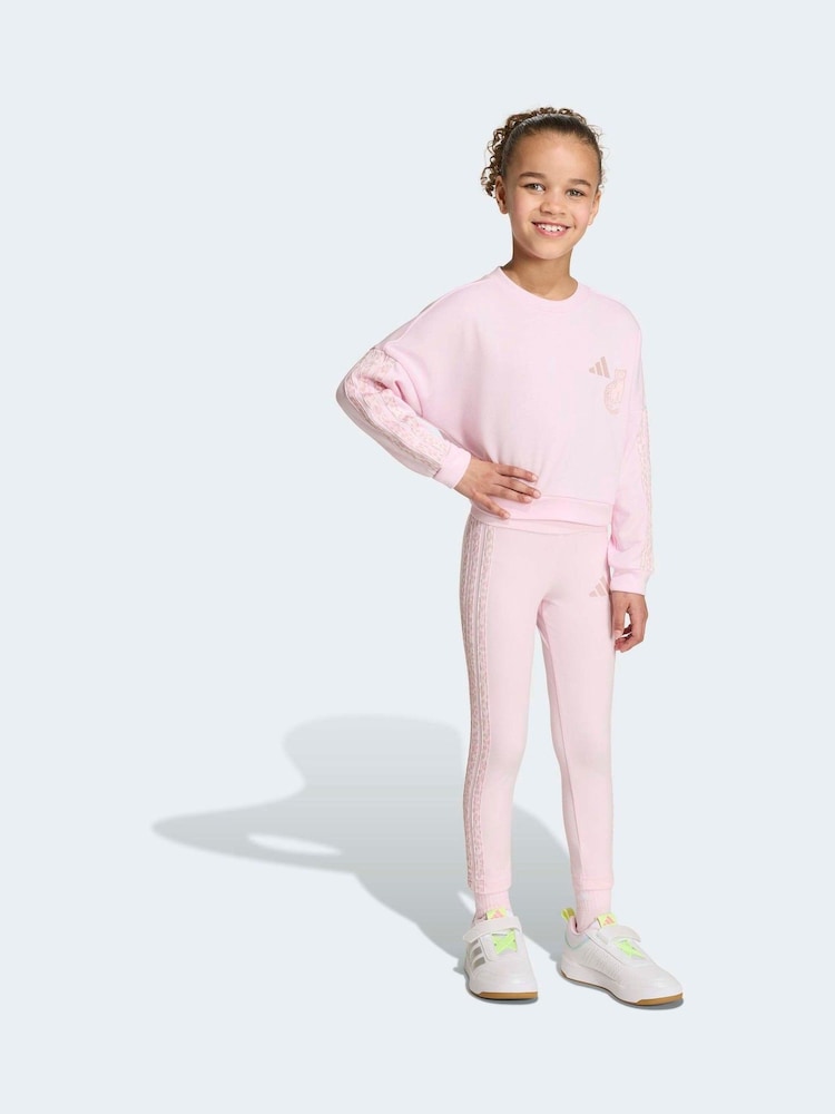 adidas Pink Animal Leggings Set - Image 1 of 8 adidas Pink Animal Leggings Set - Image 1 of 8