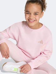 adidas Pink Animal Leggings Set - Image 4 of 8