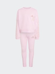 adidas Pink Animal Leggings Set - Image 6 of 8