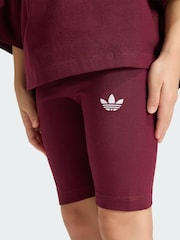 adidas Originals Burgundy Red T-Shirt and Shorts Set - Image 4 of 5
