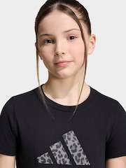 adidas Black Animal T-Shirt - Image 4 of 6