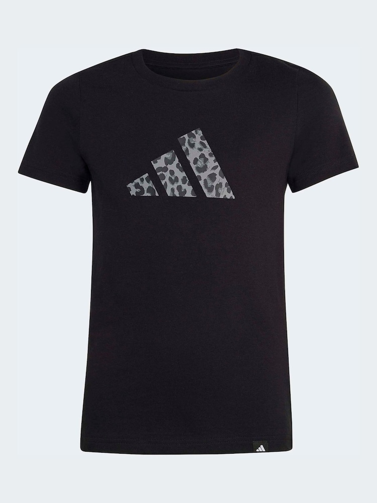adidas Black Animal T-Shirt - Image 6 of 6
