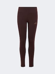 adidas Brown Animal Print 3 Stripe Leggings - Image 6 of 6