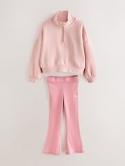 Superdry Pink Sweat Top & Leggings Set - Image 8 of 14