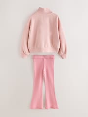 Superdry Pink Sweat Top & Leggings Set - Image 9 of 14