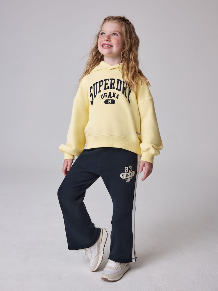 Superdry Yellow/Navy Sweat Top & Leggings Set - Image 1 of 13 Superdry Yellow/Navy Sweat Top & Leggings Set - Image 1 of 13