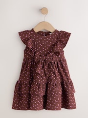 Brown Tiered Summer Dress (3mths-7yrs) - Image 5 of 8