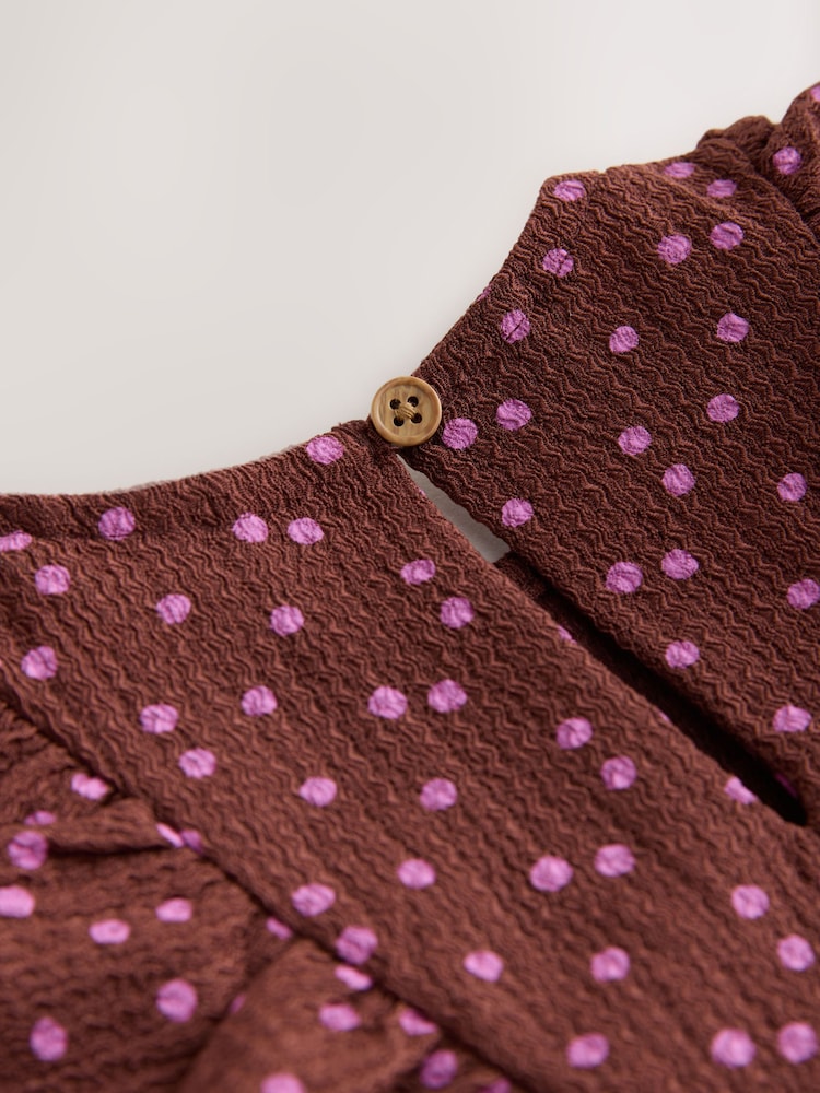 Brown Tiered Summer Dress (3mths-7yrs) - Image 8 of 8