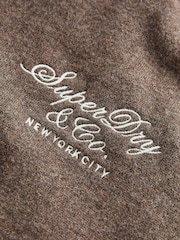 Superdry Brown Flared Leggings Sweat Top & Joggers Set - Image 10 of 13