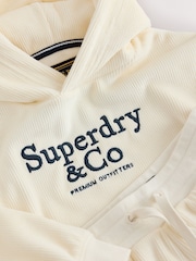 Superdry Cream Sweatshirt & Joggers Set - Image 11 of 14
