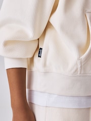 Superdry Cream Sweatshirt & Joggers Set - Image 5 of 14
