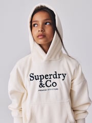 Superdry Cream Sweatshirt & Joggers Set - Image 7 of 14