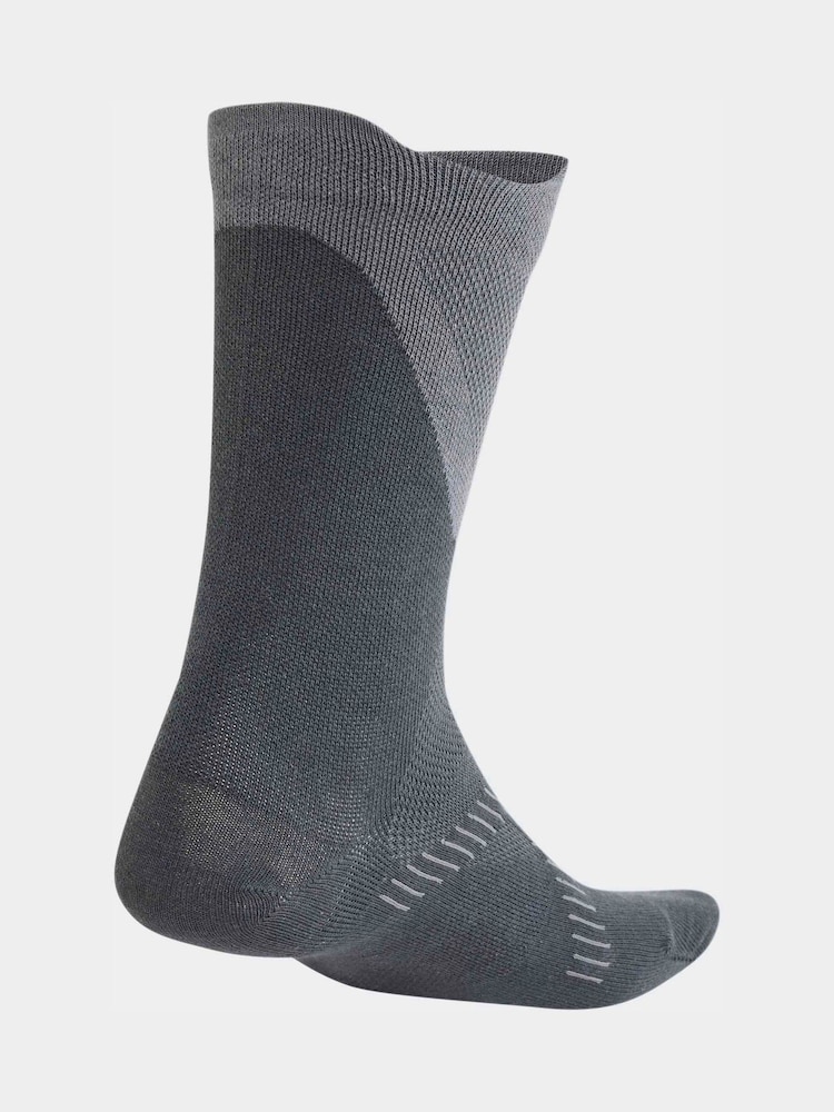 adidas Grey Run Light Crew Socks - Image 2 of 4 adidas Grey Run Light Crew Socks - Image 2 of 4
