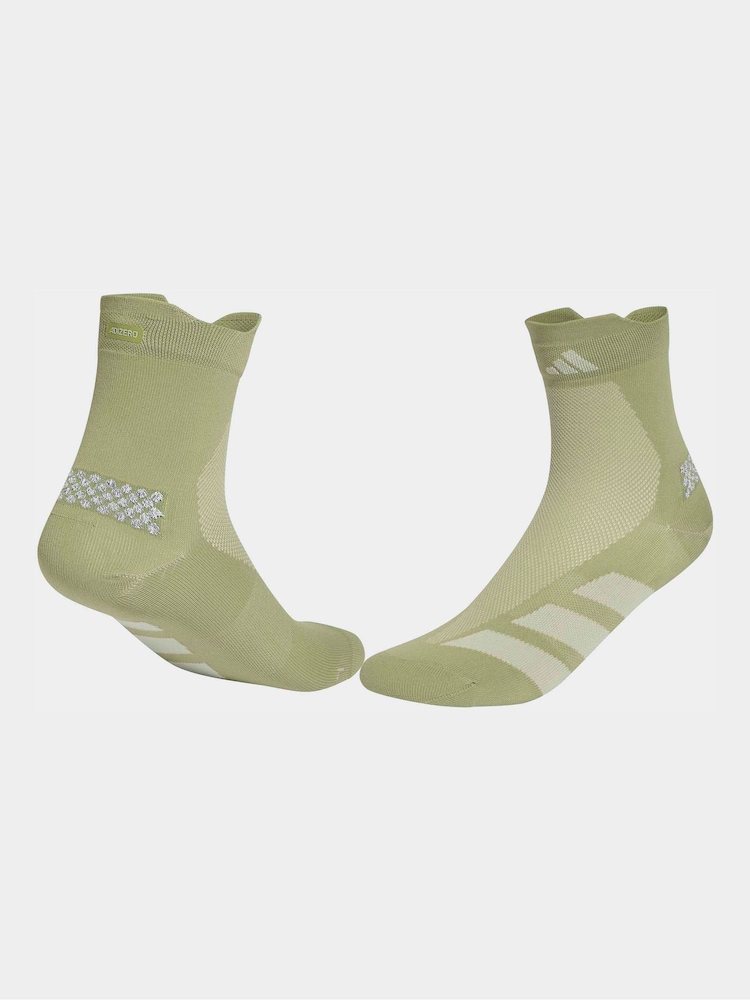 adidas Green RUN ADIZ QRTR Socks - Image 4 of 4