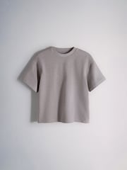 Schwarz/Braun/Grau - The Set 4er-Pack schwere Kurzarm-T-Hemden aus Baumwolljersey - Bild 7 von 10
