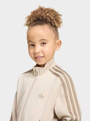 adidas Originals Brown Firebird Little Kids Tracksuit - Image 4 of 8