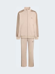 adidas Originals Brown Firebird Little Kids Tracksuit - Image 6 of 8