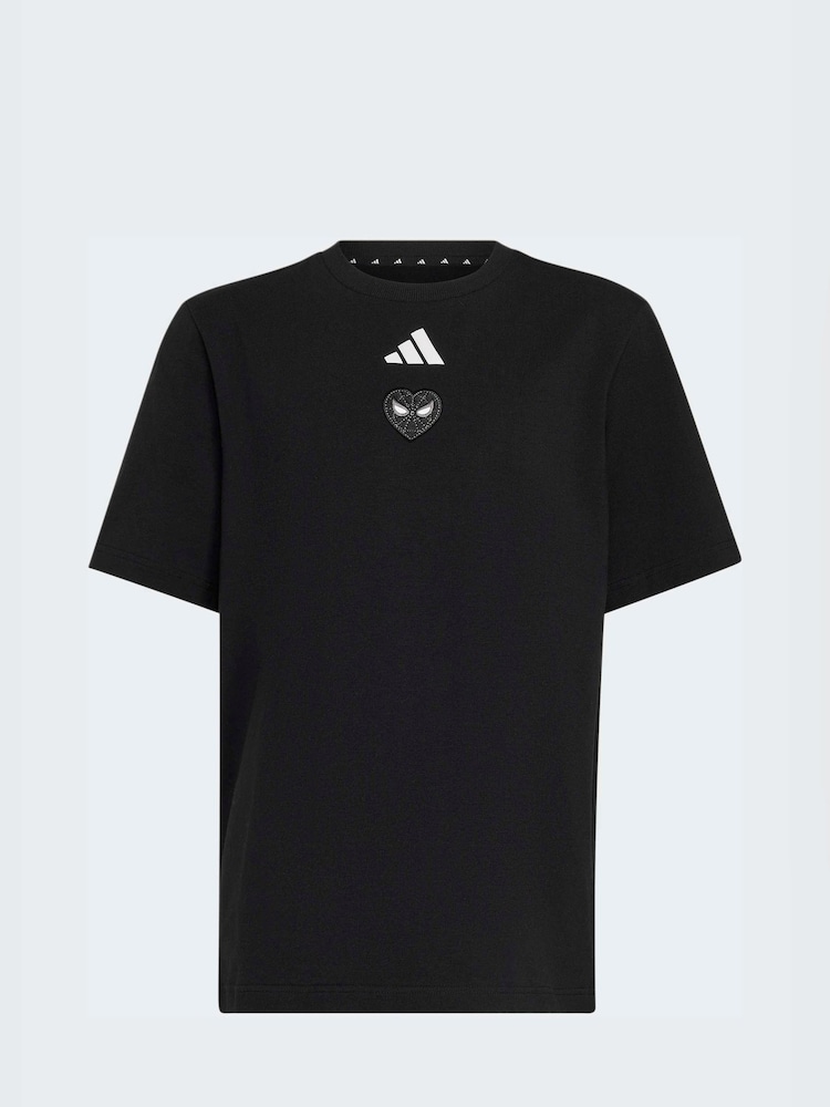 adidas Black Spiderman Graphic T-Shirt - Image 6 of 6