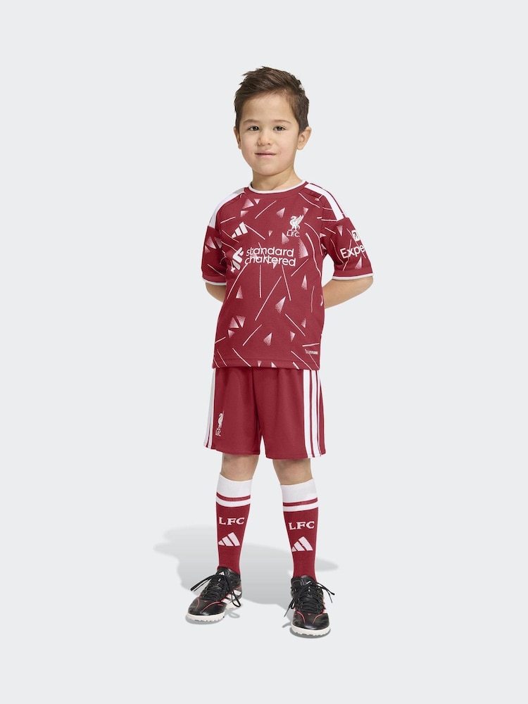 adidas Red Liverpool Fc 26/27 Home Kids Top & Short Set - Image 1 of 12