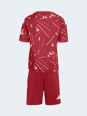 adidas Red Liverpool Fc 26/27 Home Kids Top & Short Set - Image 10 of 12