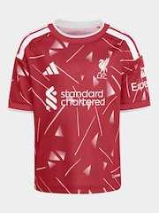 adidas Red Liverpool Fc 26/27 Home Kids Top & Short Set - Image 9 of 12