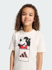 adidas White Adidas Disney Mickey Mouse T-Shirt and Short Set - Image 4 of 7
