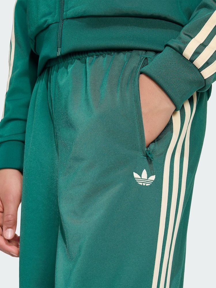 adidas Originals Green Firebird Loose Trousers - Image 6 of 6