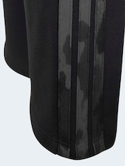 adidas Black Essentials Camo 3 Stripe Joggers - Image 3 of 5