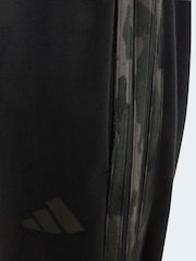 adidas Black Essentials Camo 3 Stripe Joggers - Image 4 of 5