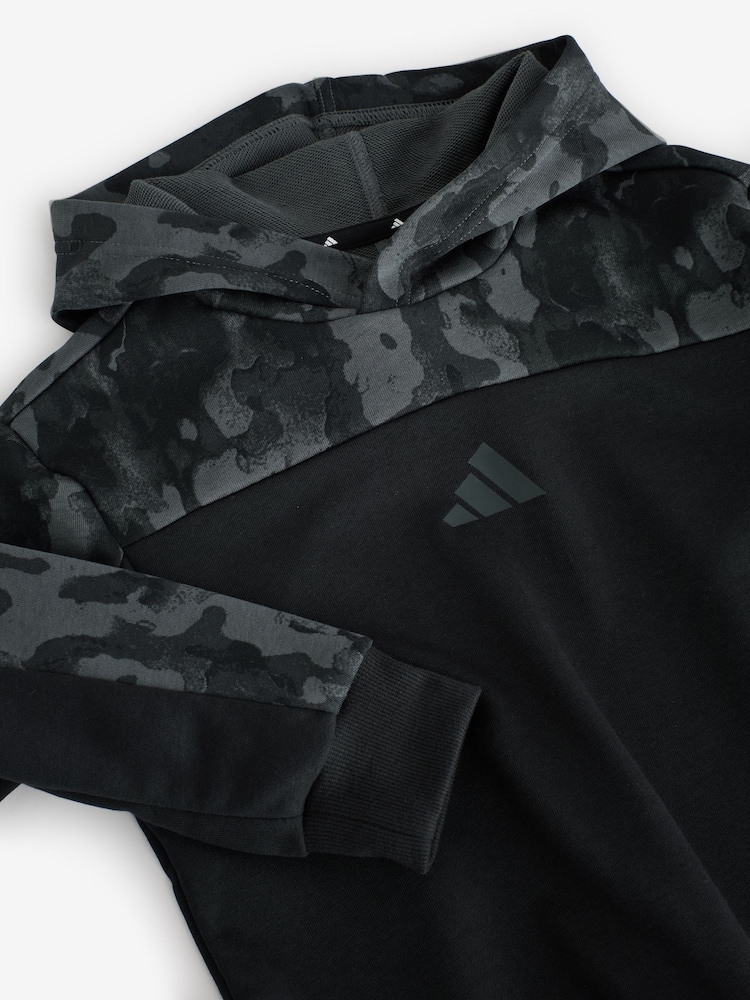črna - Kapucar s kamuflažnim vzorcem adidas - Slika 7 iz 7