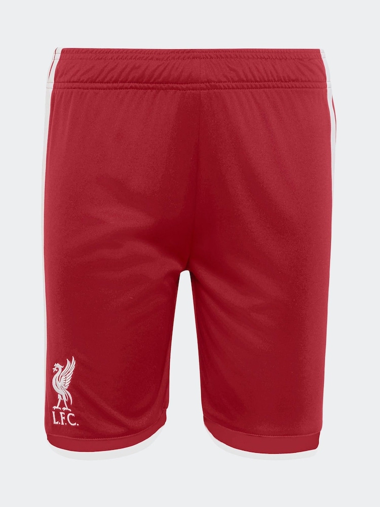 adidas Red Liverpool FC Home Youth Shorts - Image 8 of 8