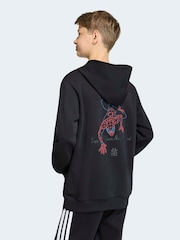 adidas Black Spiderman Graphic Hoodie - Image 2 of 6