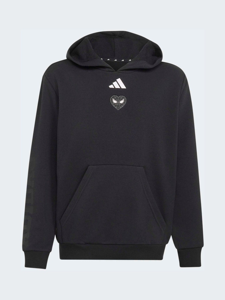 adidas Black Spiderman Graphic Hoodie - Image 6 of 6