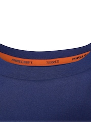 adidas Blue Minecraft Graphic Kids T-Shirt - Image 3 of 5
