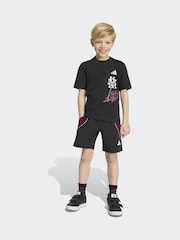 adidas Black Marvel Spider-Man T-Shirt and Short Set - Image 1 of 7