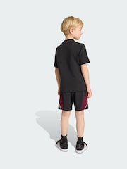 adidas Black Marvel Spider-Man T-Shirt and Short Set - Image 3 of 7