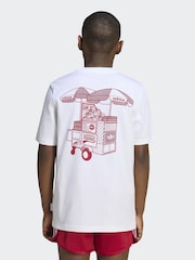 adidas Originals White Loose T-Shirt - Image 2 of 8
