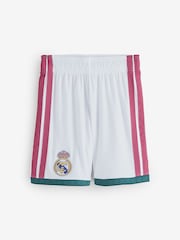 adidas White Kids Real Madrid 26/27 Home Shorts - Image 1 of 1