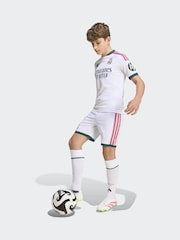 adidas White Kids Real Madrid 26/27 Home Shorts - Image 4 of 7