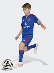 adidas Blue Manchester United 26/27 Kids Away Shorts - Image 3 of 6