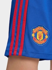 adidas Blue Manchester United 26/27 Kids Away Shorts - Image 5 of 6