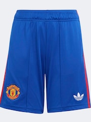 adidas Blue Manchester United 26/27 Kids Away Shorts - Image 6 of 6