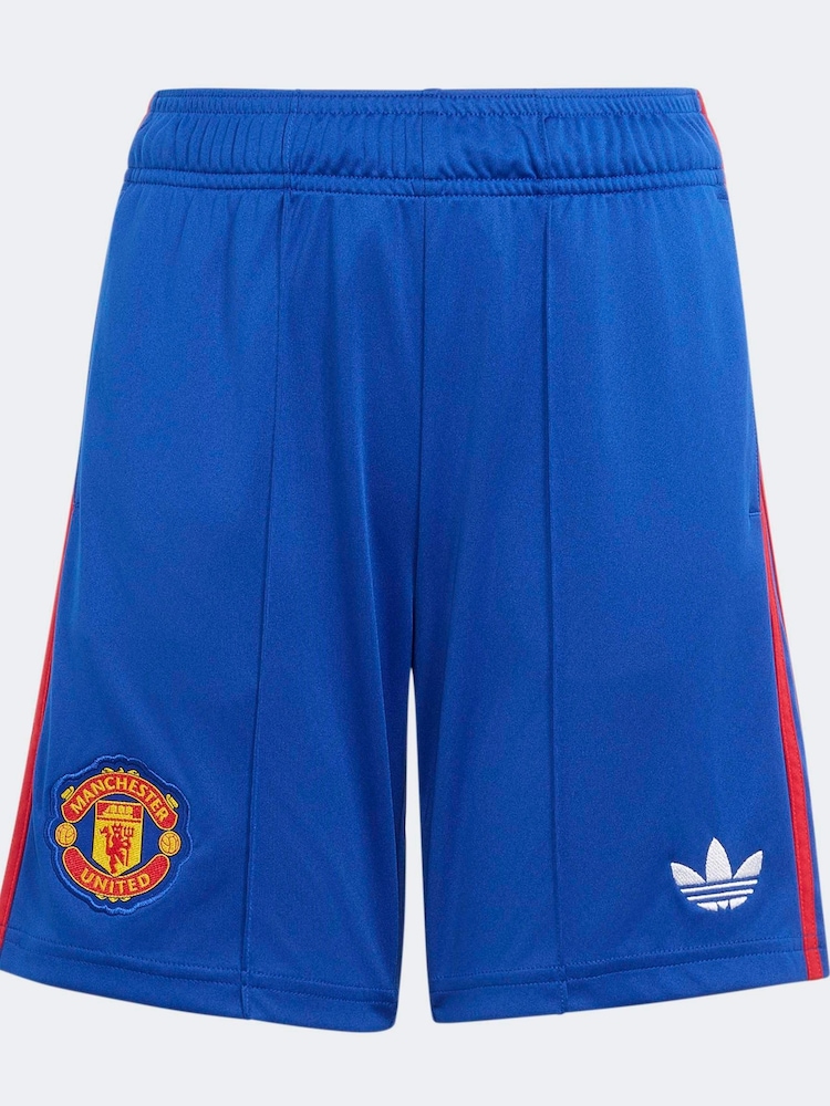 adidas Blue Manchester United 26/27 Kids Away Shorts - Image 6 of 6